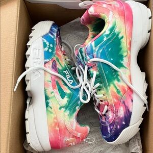 Fila Multicolor Tie-Dye Sneakers